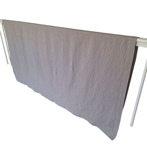 Villa Noble Excellence Matelasse Queen Coverlet Portugal Cotton 90 X 96" Blanket - Picture 4 of 13